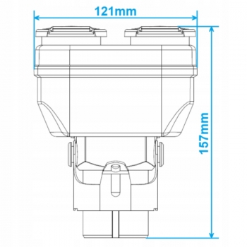 ADAPTER 15/7 15 PIN 7 PIN ELEKTRYCZNY BOX PRZEJŚCIÓWKA DO CIĘŻARÓWKI 24V