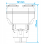 ADAPTER 15/7 ADR 15 PIN 7 PIN ELEKTRYCZNY BOX PRZEJŚCIÓWKA DO CIĘŻARÓWKI 24V