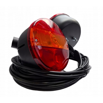 GOTOWY ZESTAW LAMP SWIATEŁ LAMPY TYLNE OKRĄGŁE DO PRZYCZEP NACZEP