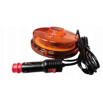 LAMPA BŁYSKOWA KOGUT UFO 12V 24V 48 LED NA MAGNES LAMPA OSTRZEGAWCZA