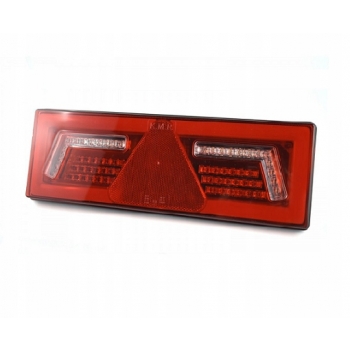 ZESTAW LAMPY TYLNE LED Z REZYSTOREM LEWA PRAWA DO PRZYCZEP LAWET TIR 12-24V
