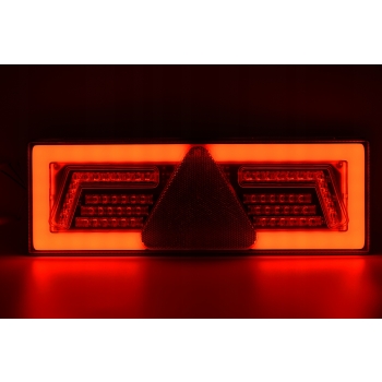 ZESTAW LAMPY TYLNE LED Z REZYSTOREM LEWA PRAWA DO PRZYCZEP LAWET TIR 12-24V