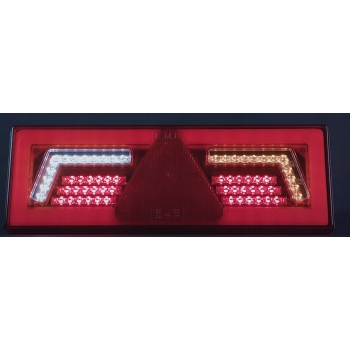 ZESTAW LAMPY TYLNE LED Z REZYSTOREM LEWA PRAWA DO PRZYCZEP LAWET TIR 12-24V
