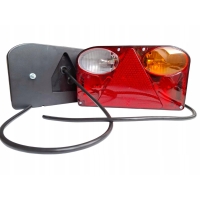 LAMPA TYLNA FT-088 Z PRZEWODEM + ŻARÓWKI komplet ŚWIATŁA PRZYCZEPY