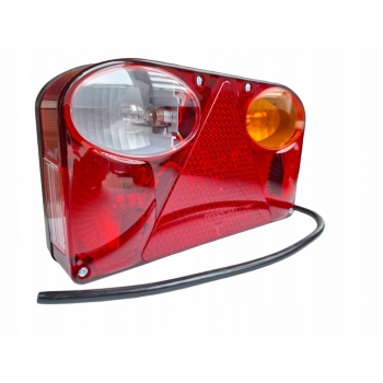 LAMPA TYLNA FT-088 Z PRZEWODEM + ŻARÓWKI komplet ŚWIATŁA PRZYCZEPY