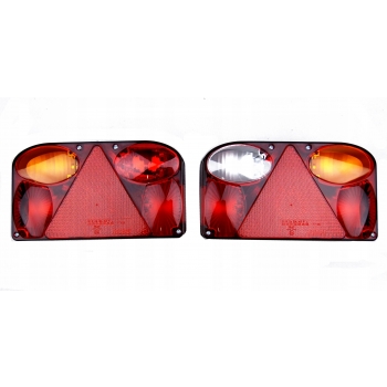 LAMPA TYLNA FT-088 Z PRZEWODEM + ŻARÓWKI komplet ŚWIATŁA PRZYCZEPY