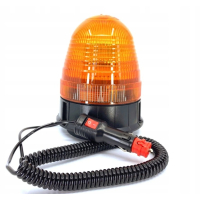 LAMPA BŁYSKOWA 24 LED KOGUT Magnes przyssawka PRZEWÓD SPIRALNY WTYCZKA 4 błyski