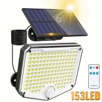 LAMPA SOLARNA LED ZEWNĘTRZNA ULICZNA OGRODOWA CZUJNIK RUCHU ZMIERZCHU PILOT