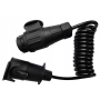 PRZEDŁUŻACZ ADAPTER 13-7 PIN KABEL SPIRALNY 1,5m 7żył 7x0,75 WTYK GNIAZDO