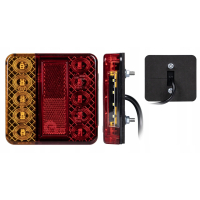 LAMPY TYLNE 14xLED ŚWIATŁA DO PRZYCZEPY 12V PODŚWIETLENIE TABLICY ODBLASK