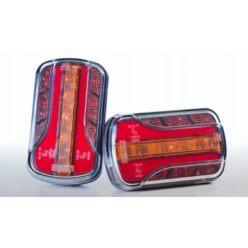 MAŁA LAMPA IP69 uniwersalna LED NEON 12-36V 3-funkcyjna przyczep śmieciarka