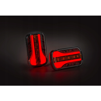 MAŁA LAMPA IP69 uniwersalna LED NEON 12-36V 3-funkcyjna przyczep śmieciarka