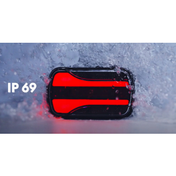MAŁA LAMPA IP69 uniwersalna LED NEON 12-36V 3-funkcyjna przyczep śmieciarka