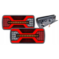 x2 LAMPA TYLNA 69 diod LED do przyczep KOMPLET LEWA PRAWA IP67 REZYSTOR