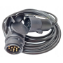 ADAPTER 13/7 PRZEJŚCIÓWKA PRZEWÓD WTYCZKA GNIAZDO PRZEDŁUŻACZ PRZYCZEP 5M