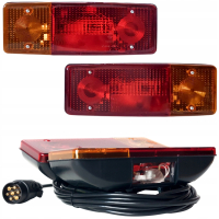 ŚWIATŁA TYLNE ZESTAW LAMP PRZYCZEP URSUS ZETOR CIĄGNIK TRAKTOR przewód 10 m
