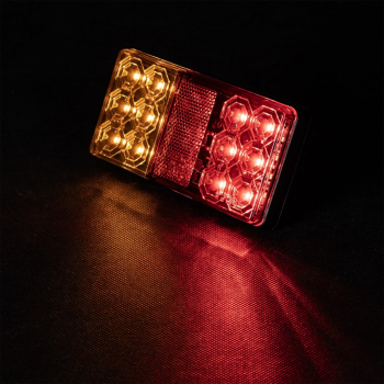 x2 LAMPA TYLNA LED 12V + PODSWIETLENIE TABLICY LAMPY DO PRZYCZEP UNIWERSALNA