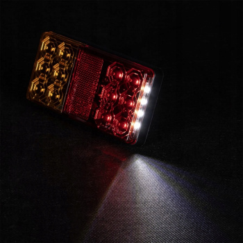 x2 LAMPA TYLNA LED 12V + PODSWIETLENIE TABLICY LAMPY DO PRZYCZEP UNIWERSALNA