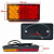 GOTOWY ZESTAW LAMP DO PRZYCZEP 16 LED DIOD WTYCZKA 7 PIN 5 METR + TABLICA