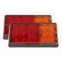 GOTOWY ZESTAW LAMP DO PRZYCZEP 16 LED DIOD WTYCZKA 7 PIN 5 METR + TABLICA