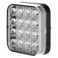 LAMPA COFANIA ŚWIATŁO WSTECZNE 16 LED prostokątna 12V / 24V TYLNE DIOD