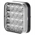 LAMPA COFANIA ŚWIATŁO WSTECZNE 16 LED prostokątna 12V / 24V TYLNE DIOD