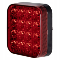LAMPA LED 12V 24V PRZECIWMGIELNA PRZECIWMGŁOWA LED prostokatna z przewodem