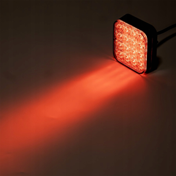 LAMPA LED 12V 24V PRZECIWMGIELNA PRZECIWMGŁOWA LED prostokatna z przewodem