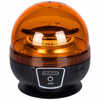 LAMPA OSTRZEGAWCZA LED KOGUT na Magnes BEZPRZEWODOWA AKUMULATOR + PILOT