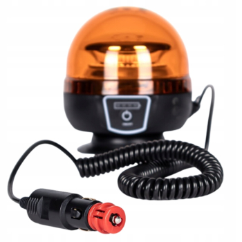 LAMPA OSTRZEGAWCZA LED KOGUT na Magnes BEZPRZEWODOWA AKUMULATOR + PILOT