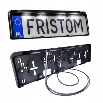 RAMKA TABLICY REJESTRACYJNEJ OŚWIETLENIE LAMPA LED laweta samochód przyczep