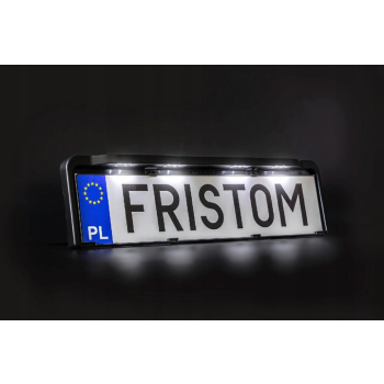 RAMKA TABLICY REJESTRACYJNEJ OŚWIETLENIE LAMPA LED laweta samochód przyczep