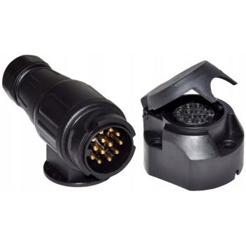 PRZEDŁUŻACZ 13 PIN PRZEDŁUŻKA do PRZYCZEP BAGAŻNIKÓW GNIAZDO - WTYCZKA 70cm