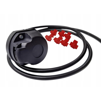 WIĄZKA ELEKTRYCZNA HAKA gniazda przyczepki 7 pin UNIWERSALNA 1,5m USZCZELKA