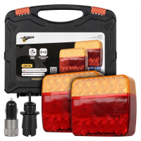 ZESTAW SWIATEŁ PRZYCZEP LAMPY LED WI-FI USB MAGNES BEZPZEWODOWE wireless