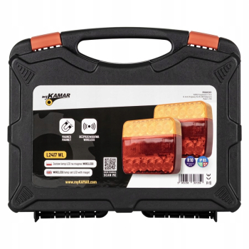 ZESTAW SWIATEŁ PRZYCZEP LAMPY LED WI-FI USB MAGNES BEZPZEWODOWE wireless