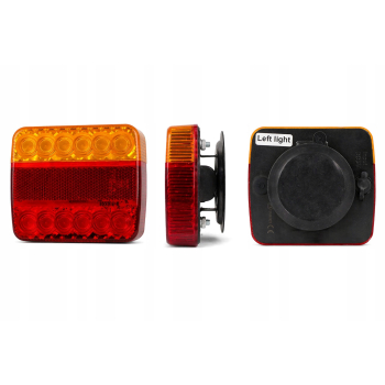 ZESTAW SWIATEŁ PRZYCZEP LAMPY LED WI-FI USB MAGNES BEZPZEWODOWE wireless