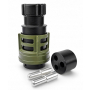 GNIAZDO + WTYCZKA NATO 2-PIN METALOWE ZACISKANE SKRĘCANE 24V 135A