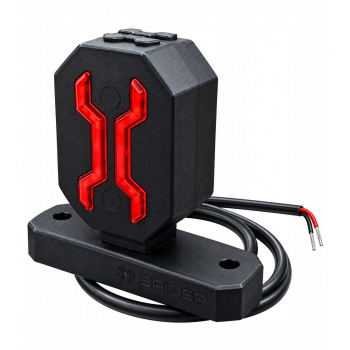 LAMPY OBRYSOWE LED BIAŁO-CZERWONA-ŻÓŁTA KRÓTKIE RAMIE 12/24V 3 funkcyjne