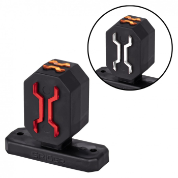 LAMPY OBRYSOWE LED BIAŁO-CZERWONA-ŻÓŁTA KRÓTKIE RAMIE 12/24V 3 funkcyjne